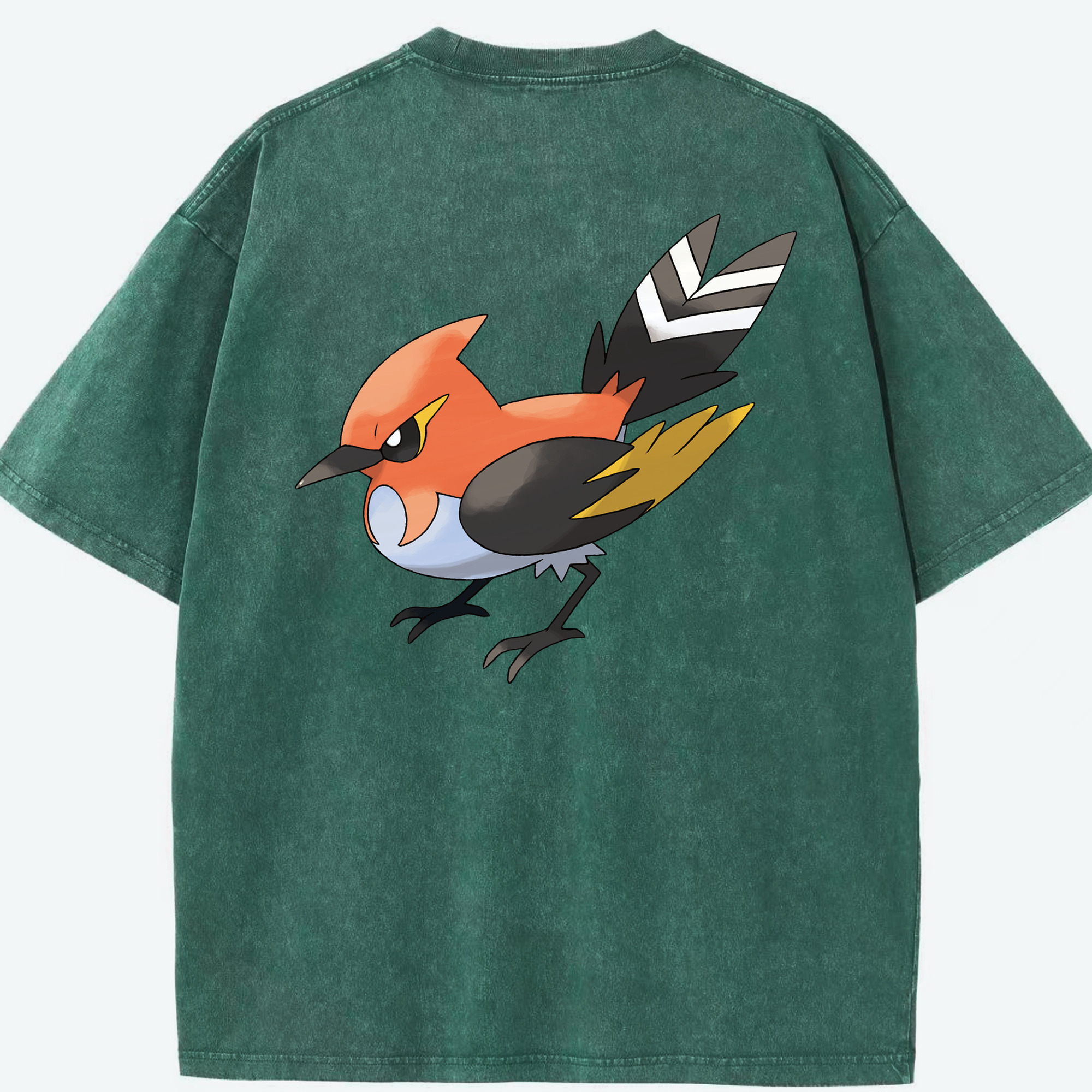 （画像用） ポケットモンスター Pokémon 綿100% ヴィンテージ風 半袖Tシャツ（背面プリント）